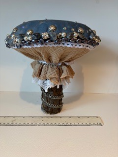 My handcrafted fabric and wood mushroom collection is inspired by the quiet beauty of nature and the magic found in small details. Each piece is carefully made using beautiful upcycled fabrics and finished with delicate beads, giving every mushroom its own unique character. No two are ever the same — just like the natural world that inspires them. From the textures of the wood to the richness of the repurposed textiles, every element is chosen with care to create something truly special.