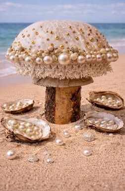 My handcrafted fabric and wood mushroom collection is inspired by the quiet beauty of nature and the magic found in small details. Each piece is carefully made using beautiful upcycled fabrics and finished with delicate beads, giving every mushroom its own unique character. No two are ever the same — just like the natural world that inspires them. From the textures of the wood to the richness of the repurposed textiles, every element is chosen with care to create something truly special.