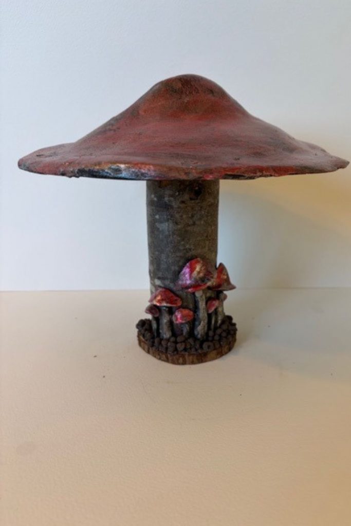 Each piece in my mushroom ornament collection is a celebration of nature and craftsmanship. Cast in eco-conscious resin and formed within bespoke silicone moulds that I create by hand, every ornament begins as a carefully considered, original design. Layers of metallic pigment are delicately applied to enhance texture and depth, before being sealed with a lustrous high-gloss varnish that catches the light beautifully. The forms are then grounded on natural log bases, each one unique, bringing an authentic connection to the woodland from which they are inspired. No two pieces are ever the same—each ornament is a small, sculptural work of art, where organic materials meet refined finish.