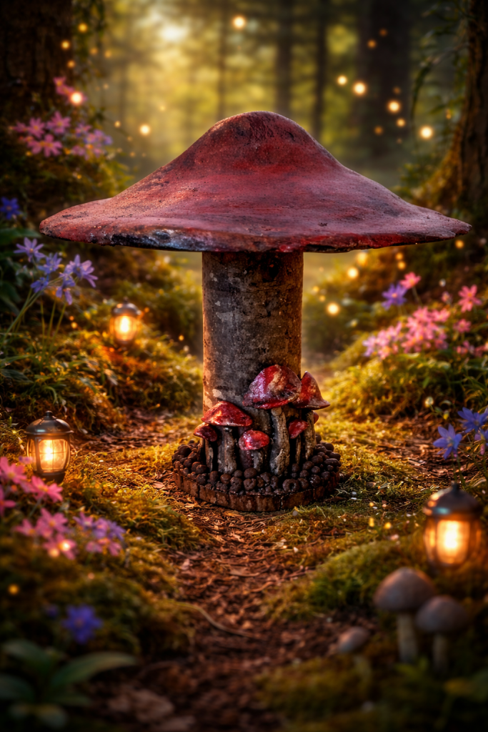 Each piece in my mushroom ornament collection is a celebration of nature and craftsmanship. Cast in eco-conscious resin and formed within bespoke silicone moulds that I create by hand, every ornament begins as a carefully considered, original design. Layers of metallic pigment are delicately applied to enhance texture and depth, before being sealed with a lustrous high-gloss varnish that catches the light beautifully. The forms are then grounded on natural log bases, each one unique, bringing an authentic connection to the woodland from which they are inspired. No two pieces are ever the same—each ornament is a small, sculptural work of art, where organic materials meet refined finish.