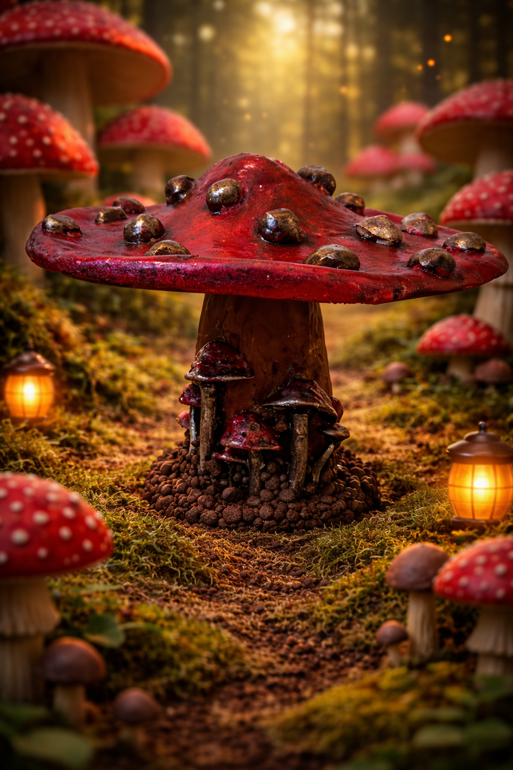 Each piece in my mushroom ornament collection is a celebration of nature and craftsmanship. Cast in eco-conscious resin and formed within bespoke silicone moulds that I create by hand, every ornament begins as a carefully considered, original design. Layers of metallic pigment are delicately applied to enhance texture and depth, before being sealed with a lustrous high-gloss varnish that catches the light beautifully. The forms are then grounded on natural log bases, each one unique, bringing an authentic connection to the woodland from which they are inspired. No two pieces are ever the same—each ornament is a small, sculptural work of art, where organic materials meet refined finish.