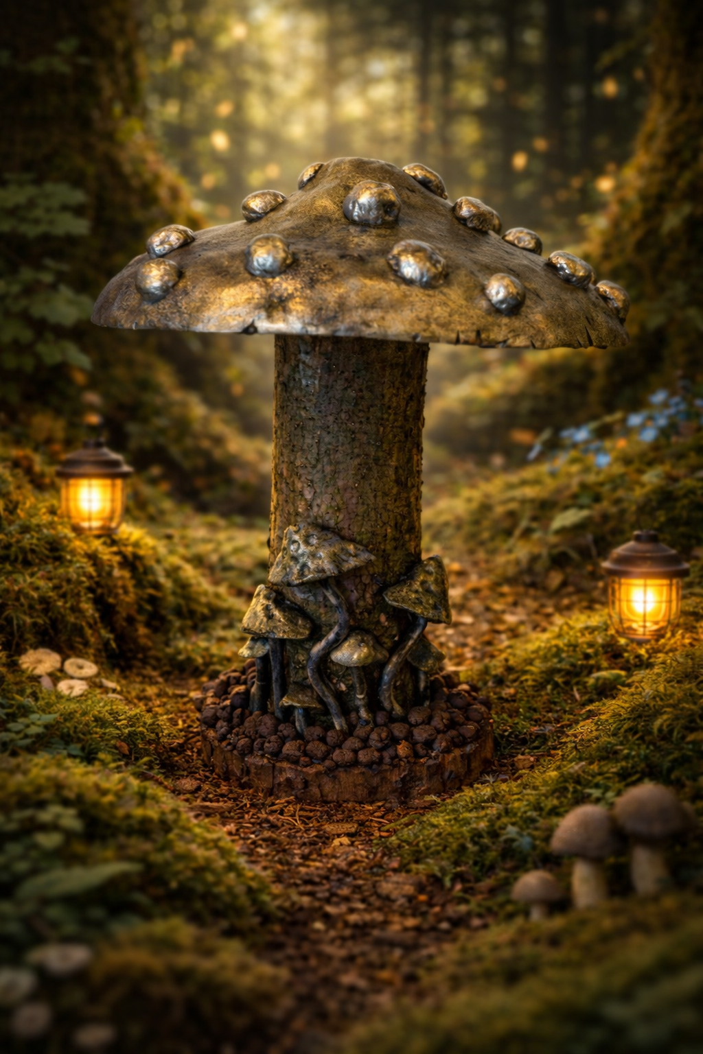 Each piece in my mushroom ornament collection is a celebration of nature and craftsmanship. Cast in eco-conscious resin and formed within bespoke silicone moulds that I create by hand, every ornament begins as a carefully considered, original design. Layers of metallic pigment are delicately applied to enhance texture and depth, before being sealed with a lustrous high-gloss varnish that catches the light beautifully. The forms are then grounded on natural log bases, each one unique, bringing an authentic connection to the woodland from which they are inspired. No two pieces are ever the same—each ornament is a small, sculptural work of art, where organic materials meet refined finish.